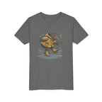 Youth T‑Shirt — Cute Kiwi Bird in Raincoat Splash Design