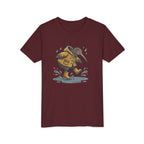 Youth T‑Shirt — Cute Kiwi Bird in Raincoat Splash Design