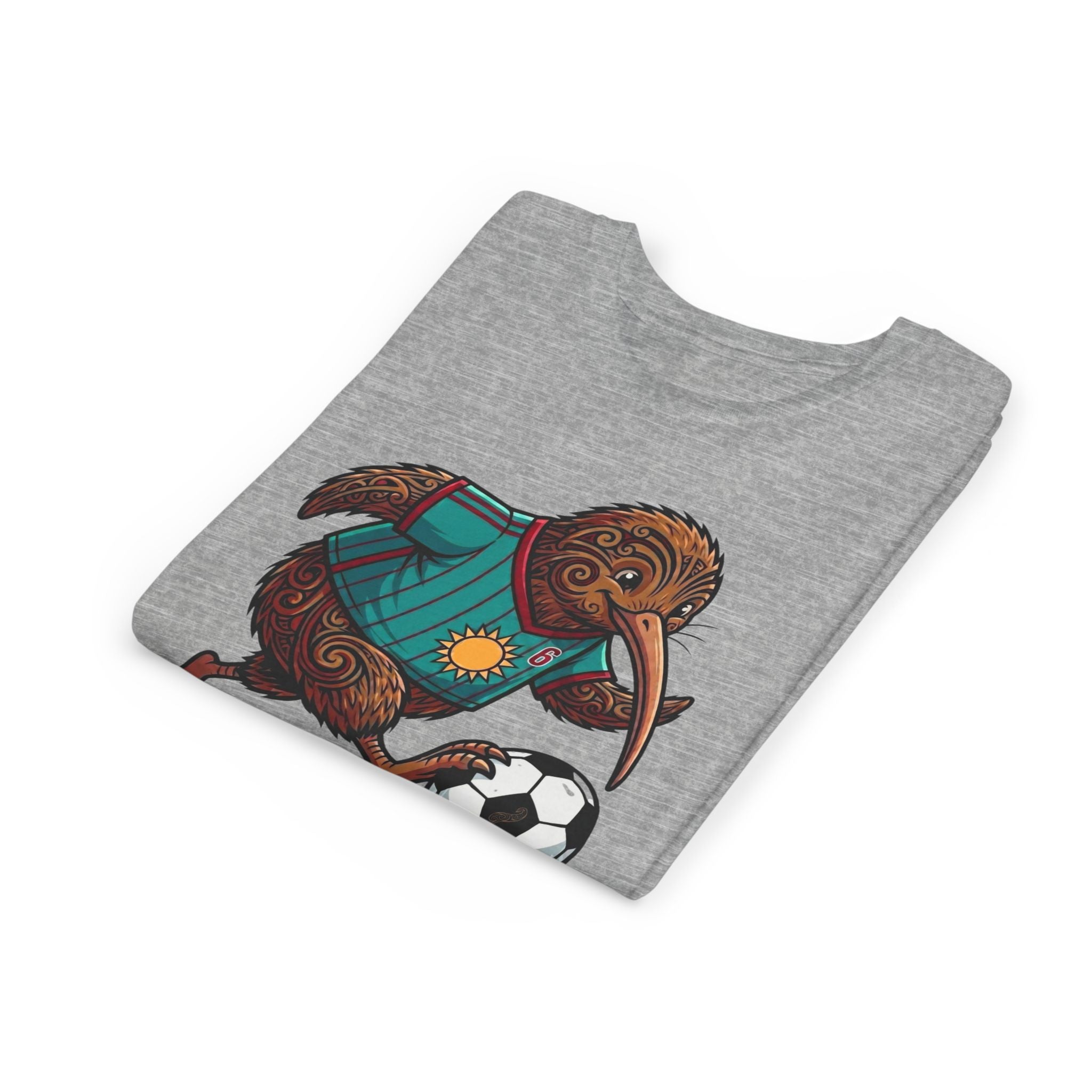Youth Kiwi Soccer Tee – 'FIFA 2026' Football FIFA 2026 Kiwi Soccer Player T-Shirt, Funny Football Bird Graphic Tee, Unique New Zealand Sports