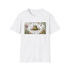 "The Horrors Persist Yet I Remain Whimsical" Floral Frog Tee