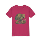 Kiwi Bird Momma & Babies Kids T‑Shirt — Whimsical Kiwi & Chicks Youth Tee