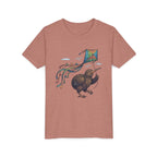 Kiwi Kite Kids Tee — Whimsical New Zealand Bird Graphic Youth Shirt