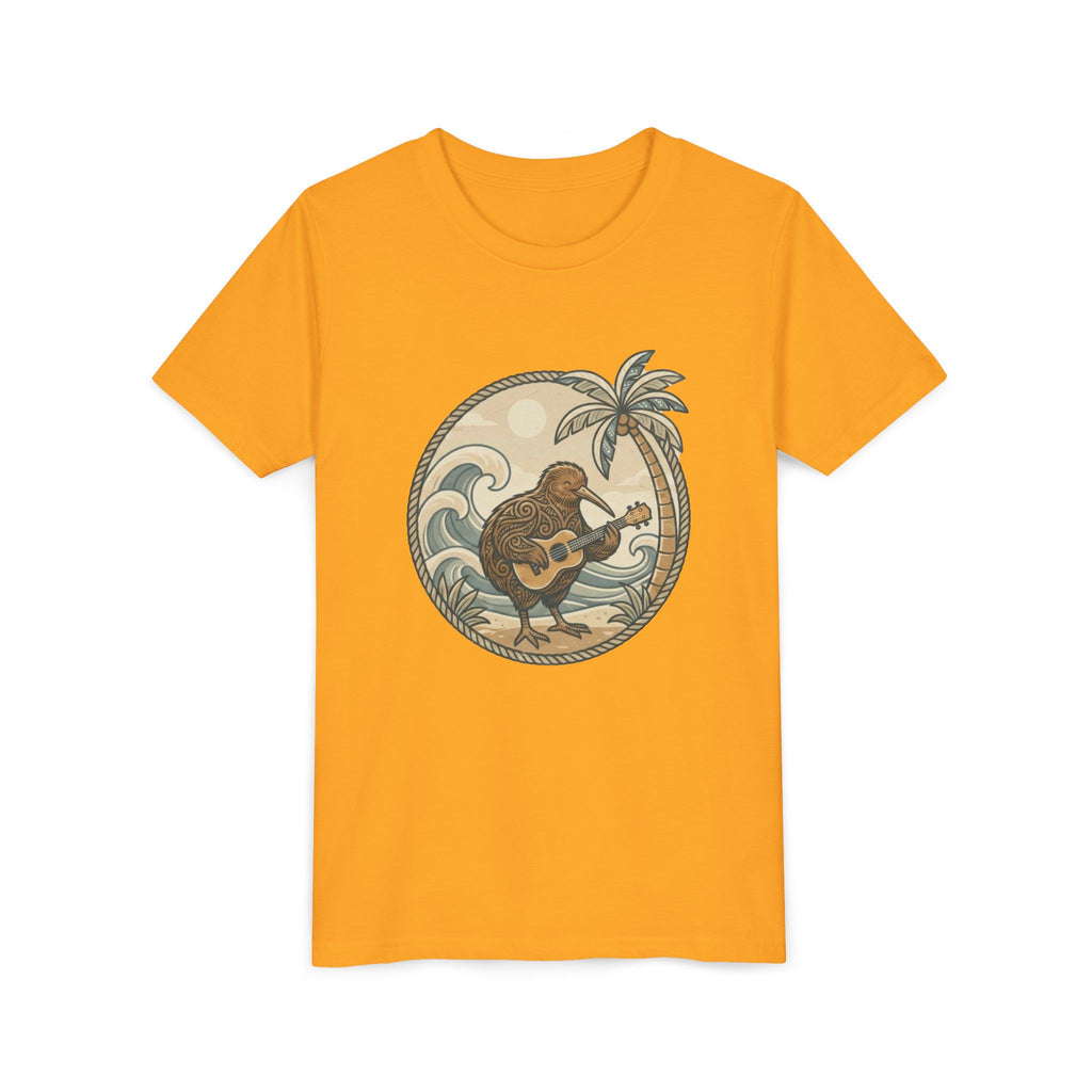 Kiwi Playing Guitar Vintage Beach Graphic