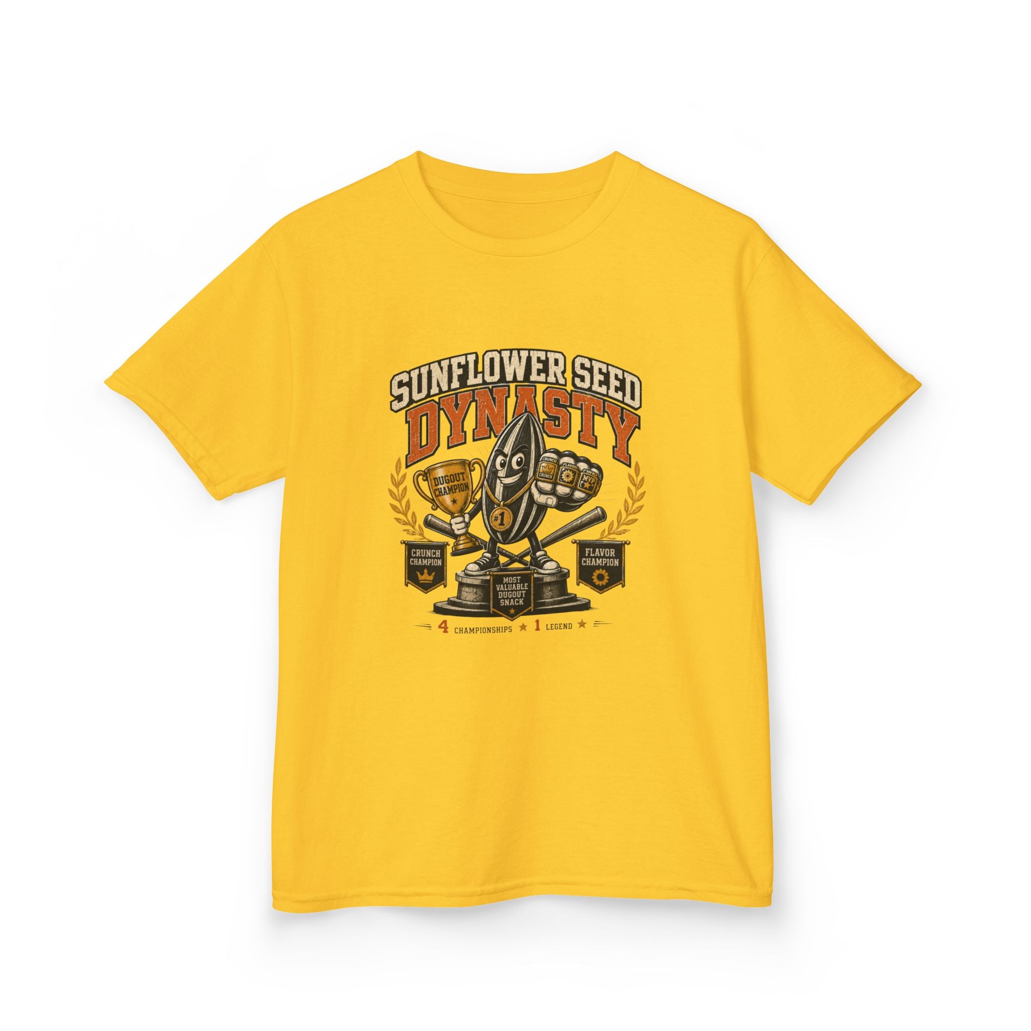 Sunflower Seed Dynasty Trophy Snack Team Tee
