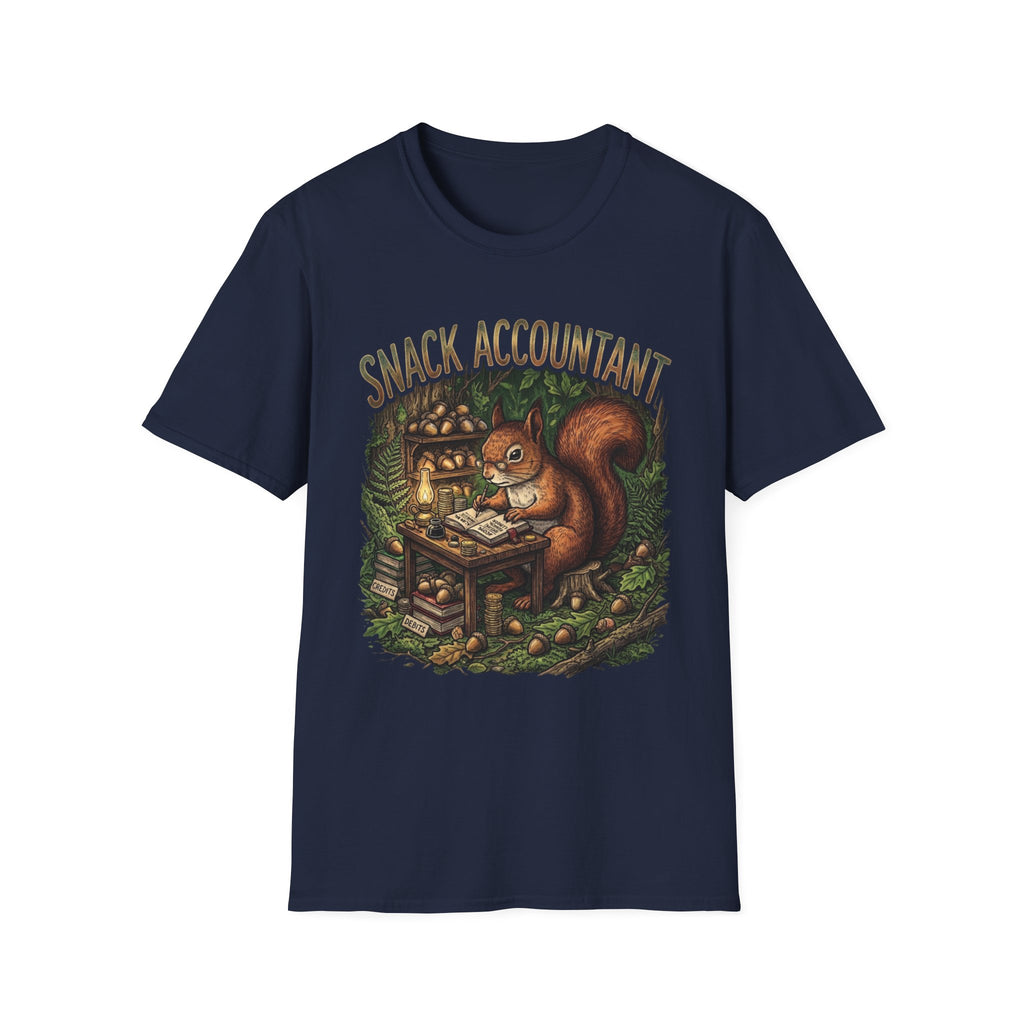 Snack Accountant Squirrel T- +Adult Size