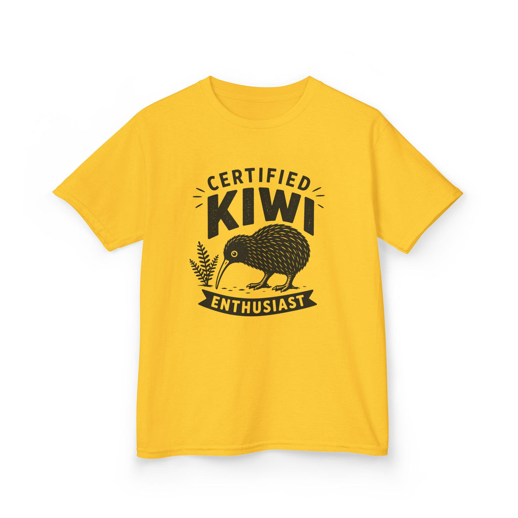 "Certified Kiwi Enthusiast" Kids Graphic Tee