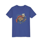 Royal Kiwi Youth T‑Shirt — Crowned Kiwi with Cape Kids Tee
