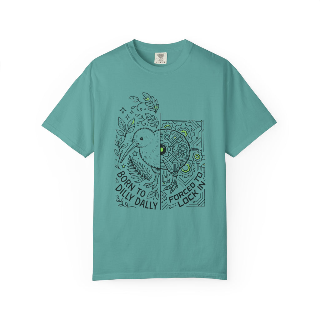 “Born to Dilly Dally, Forced to Lock In” Kiwi tee