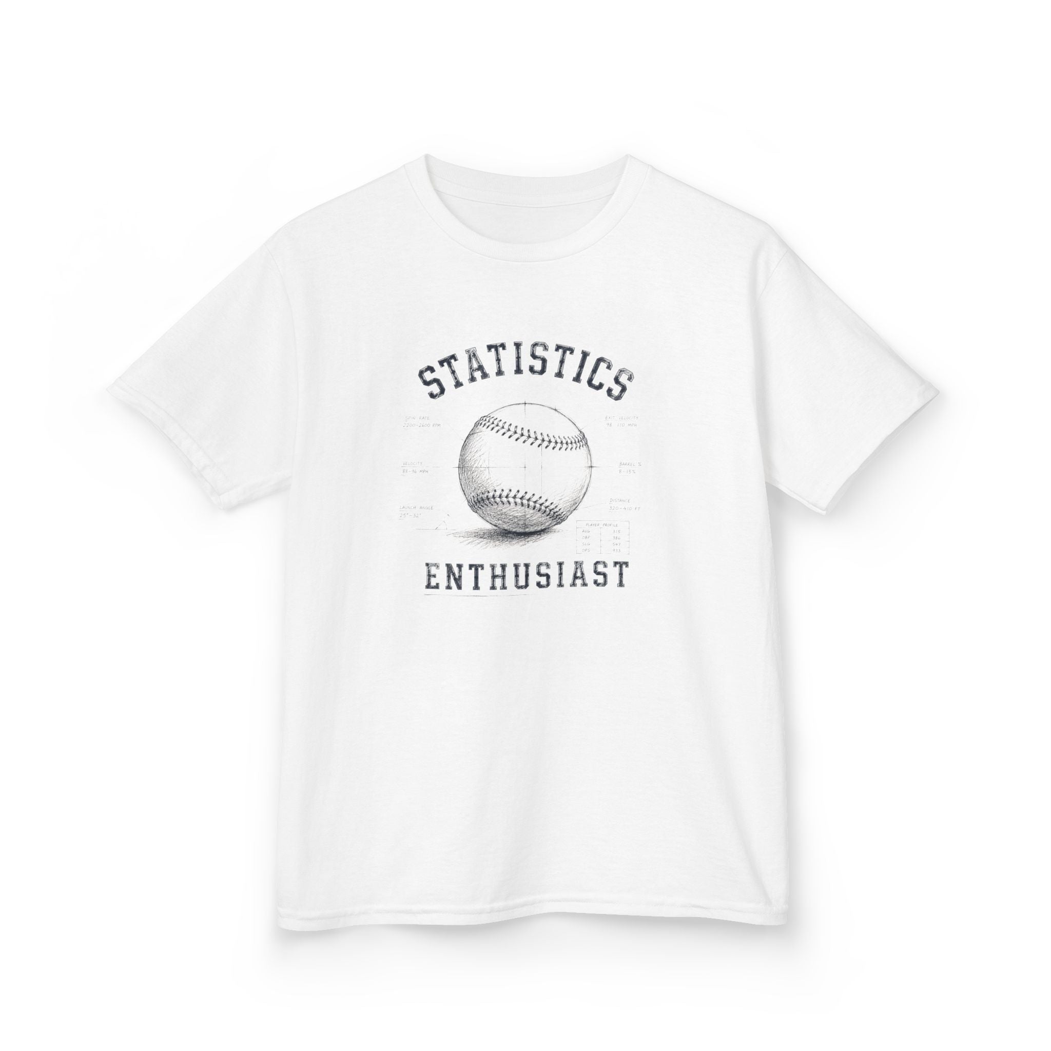 'Statistics' Baseball Graphic Tee