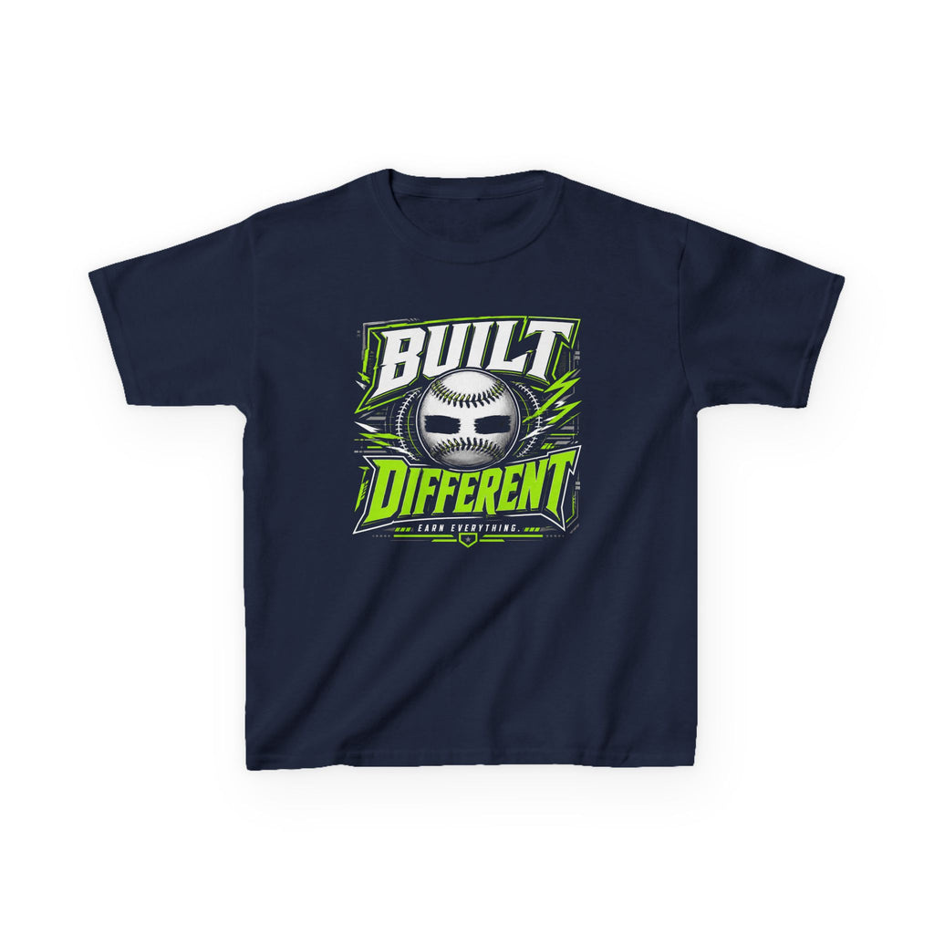 "Built Different" Baseball Kids T