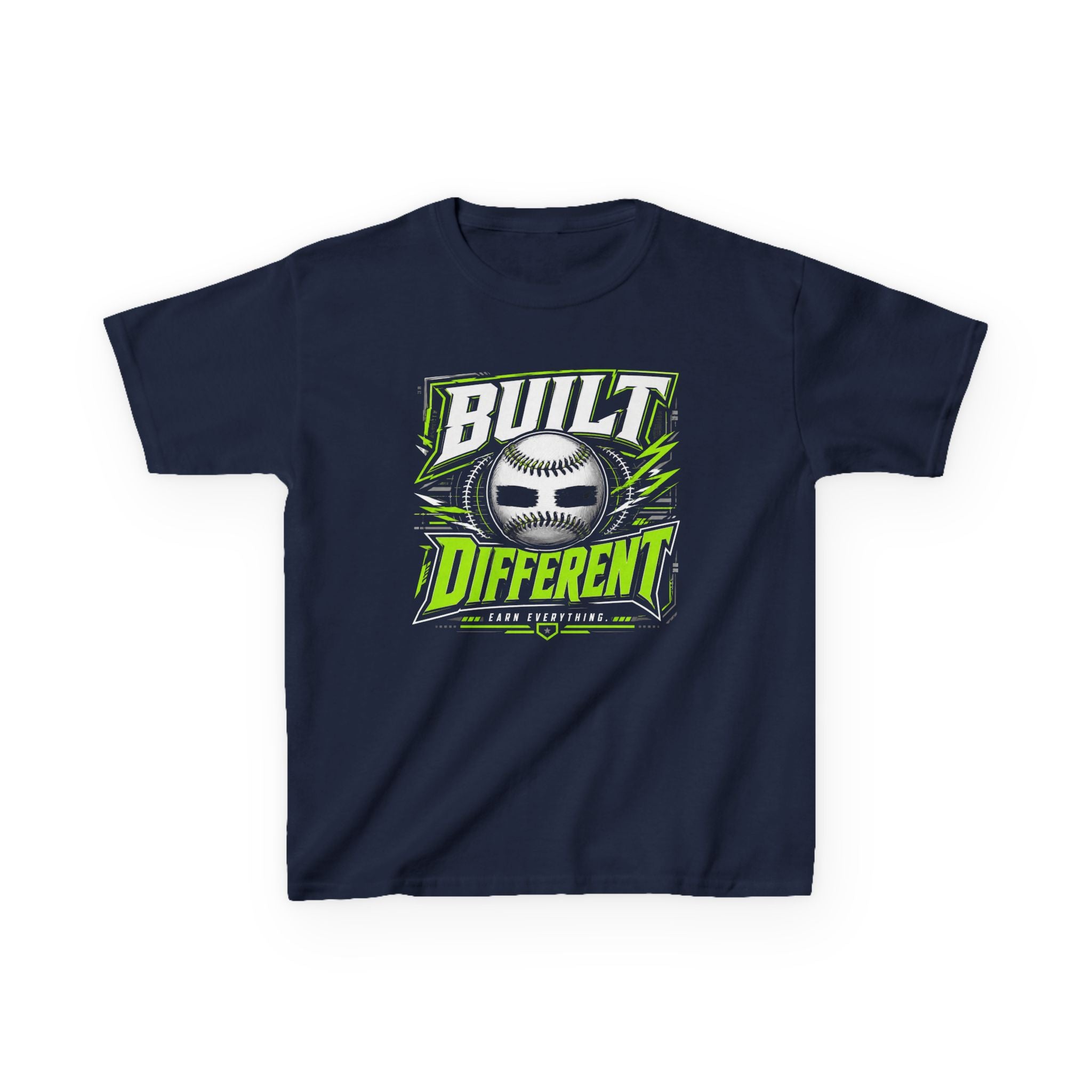 "Built Different" Baseball Kids T