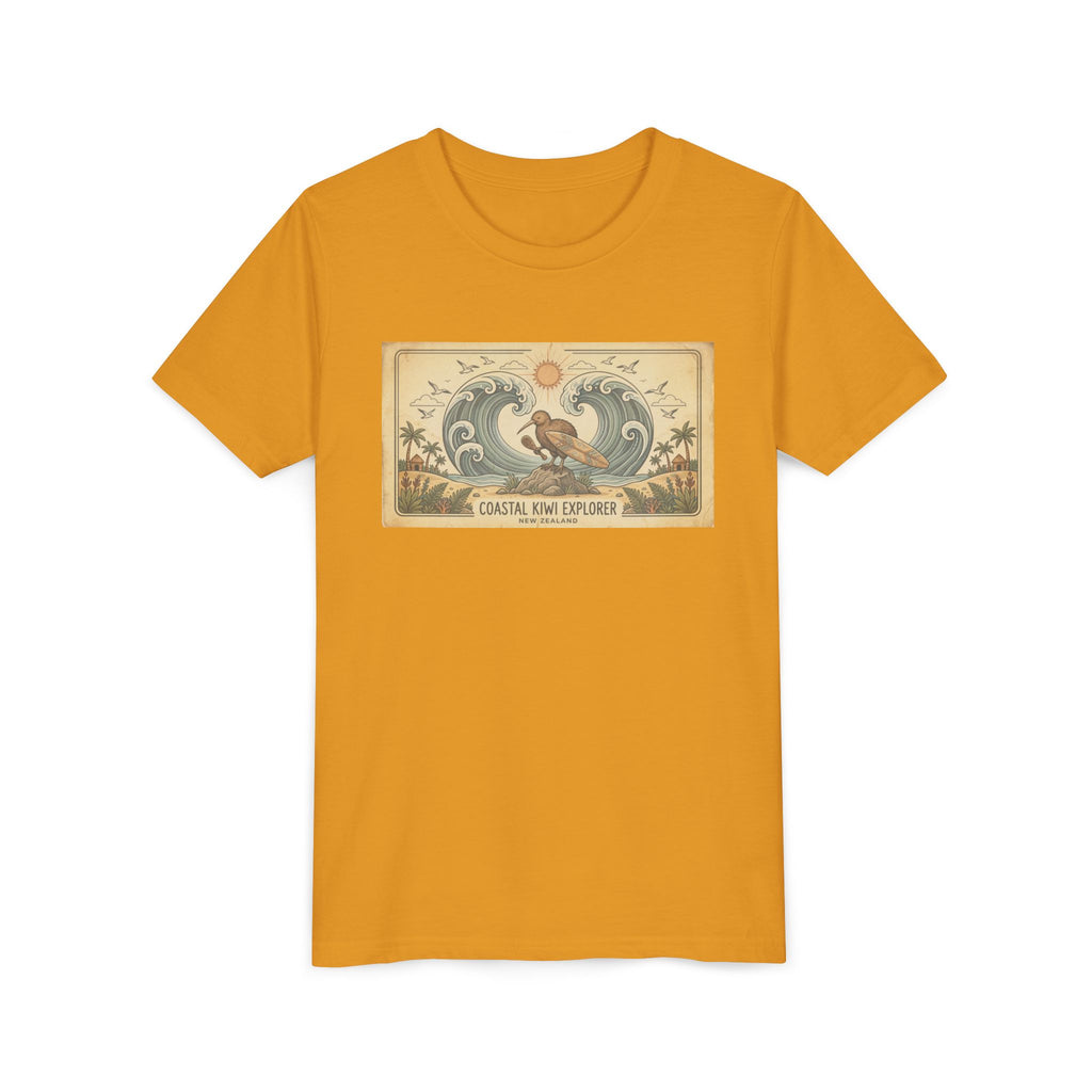 Youth Tee — Coastal Wave Explorer Graphic (Kids Surf Ocean T-Shirt)