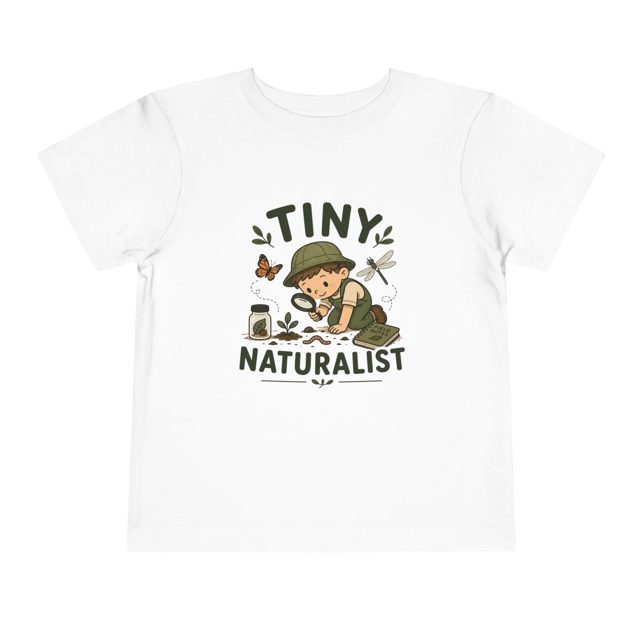 Tiny Naturalist Toddler Tee — Cute Boy Explorer Shirt