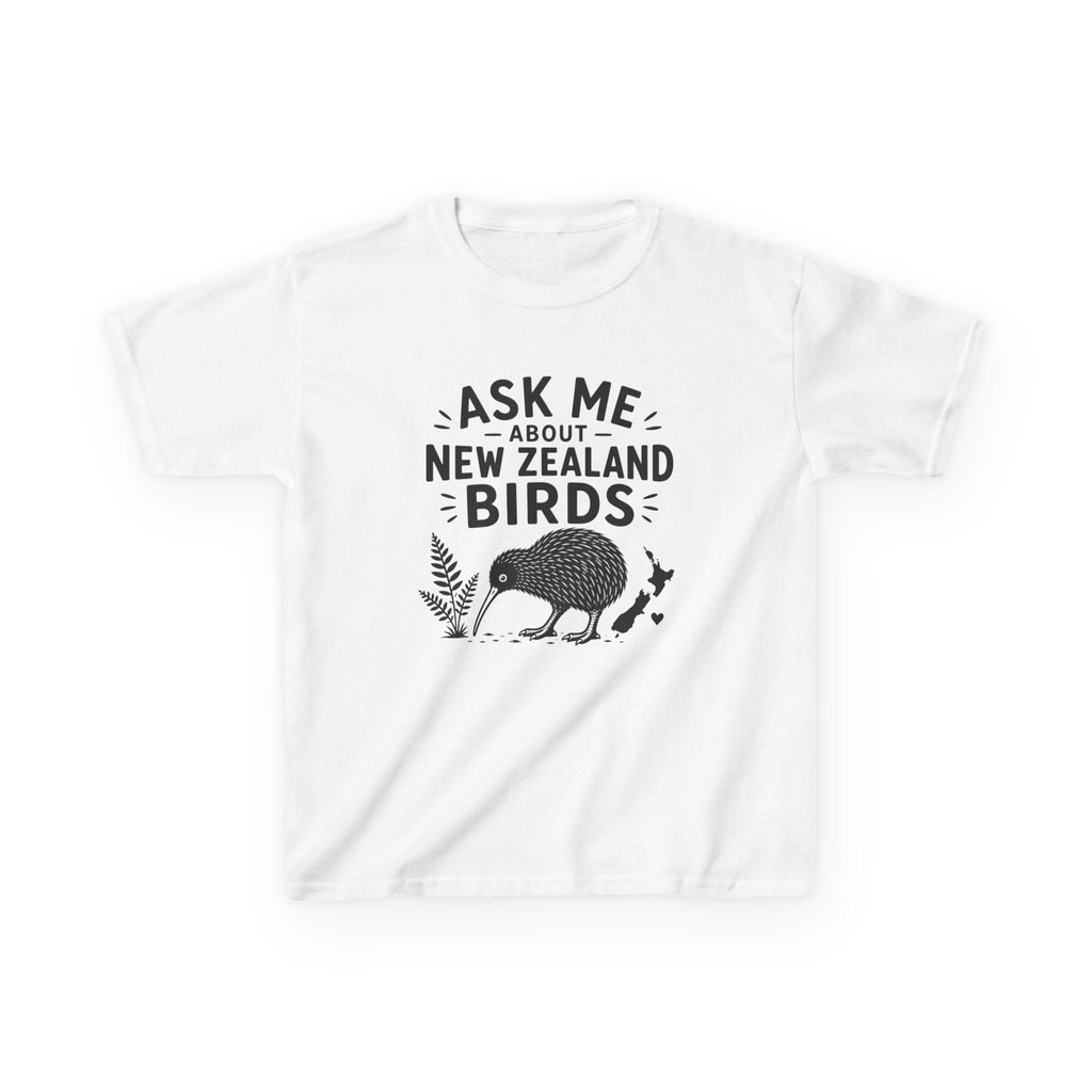 "Ask Me About New Zealand Birds" Kiwi Kids Graphic