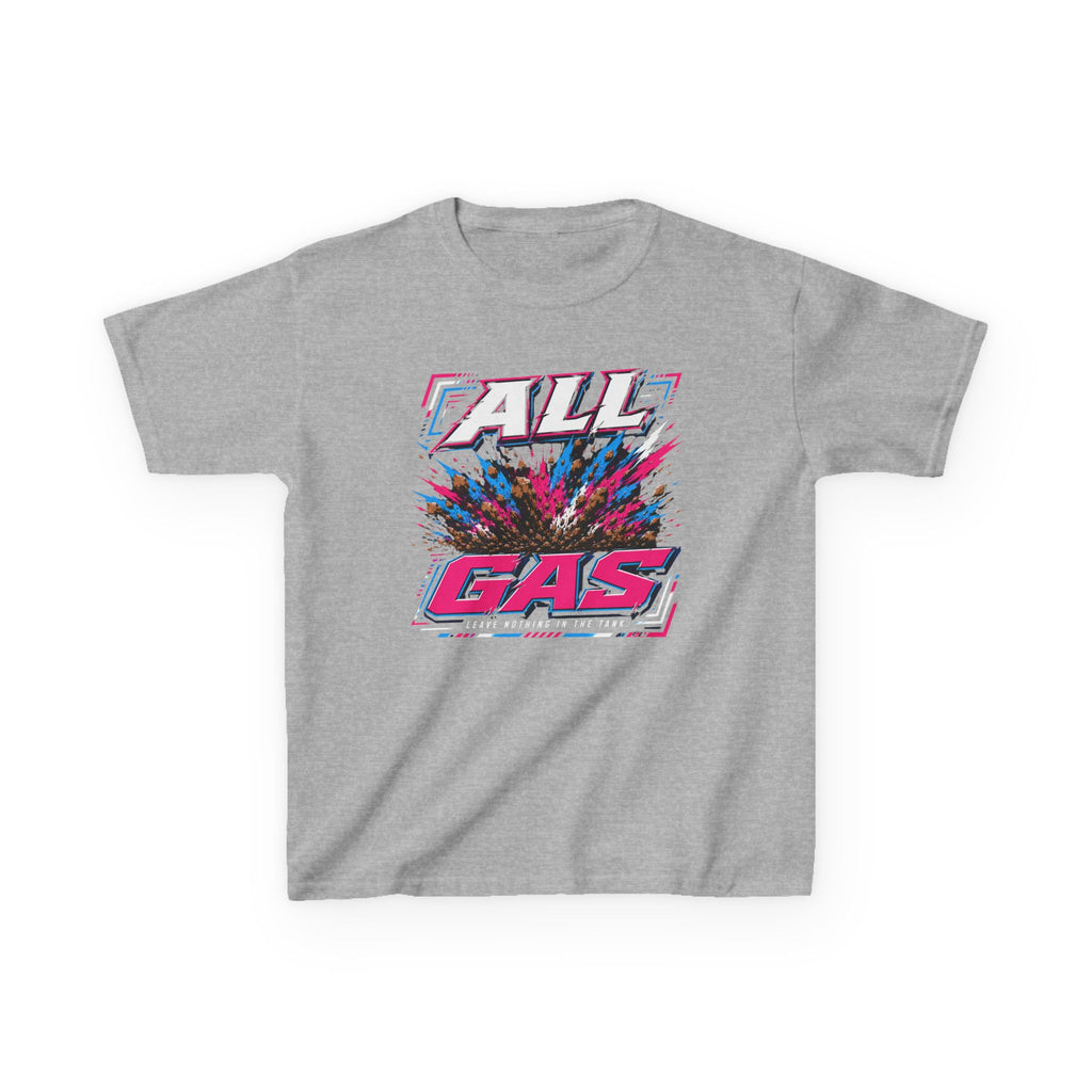 "All Gas"  Neon Baseball Graphic Shirt