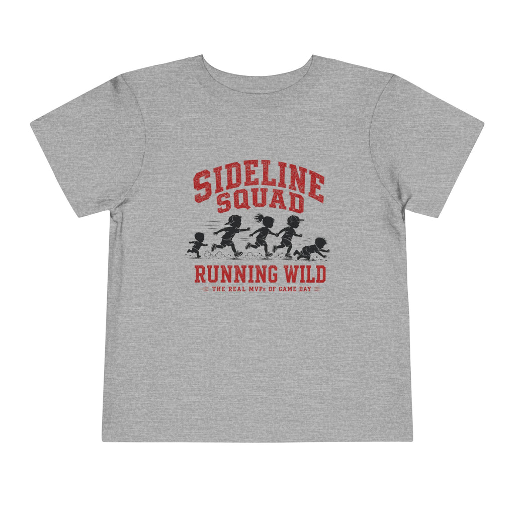 "Sideline Squad Running Wild" Toddler Sports Fan Shirt