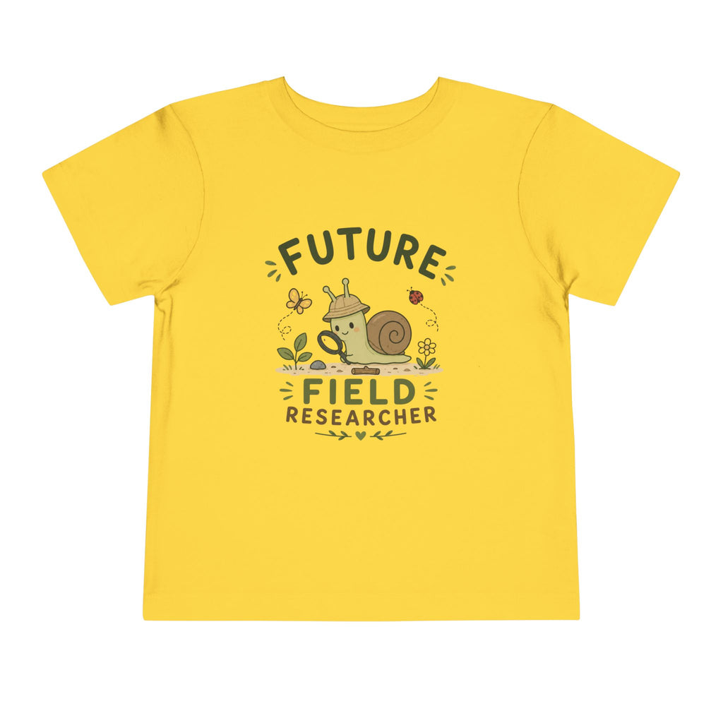 "Future Field Researcher" Snail Nature Toddler Shirt