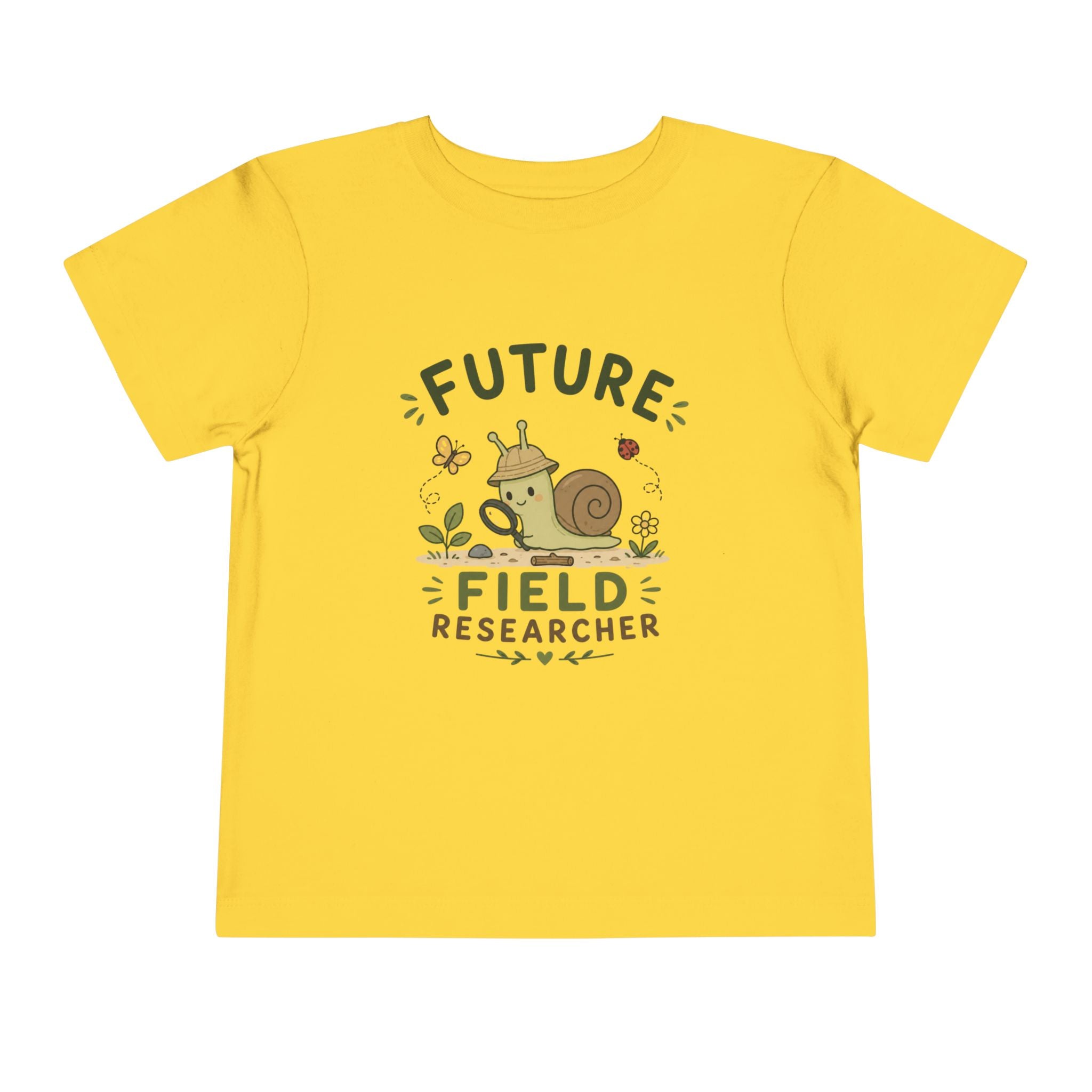 "Future Field Researcher" Snail Nature Toddler Shirt