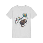 Kiwi Kite Kids Tee — Whimsical New Zealand Bird Graphic Youth Shirt