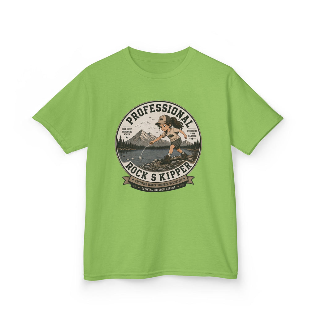 Professional Rock Skipper  —Girl Skipping Stones Design