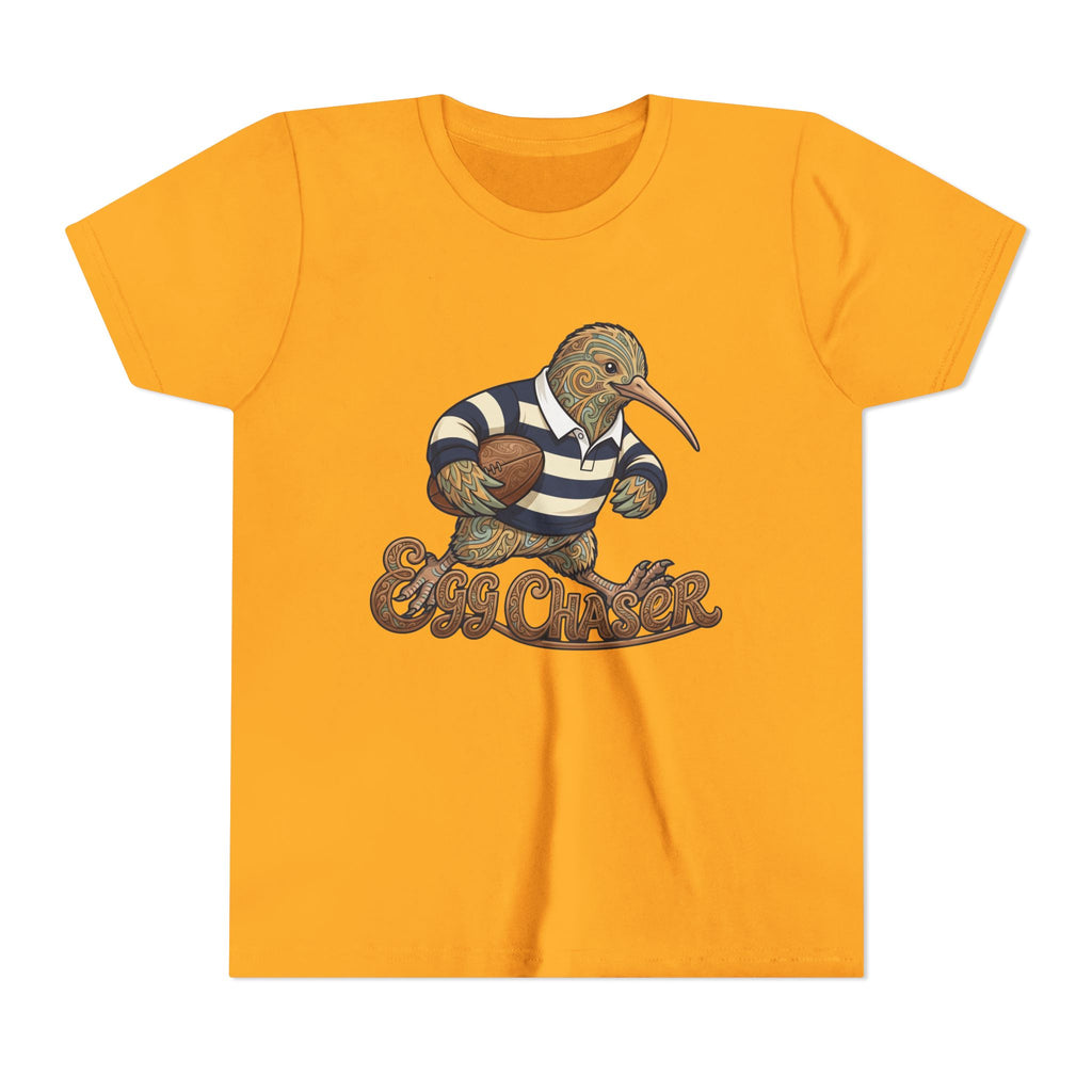 Kiwi Rugby Youth Tee — 'Egg Chaser' Vintage Sports Kids Shirt