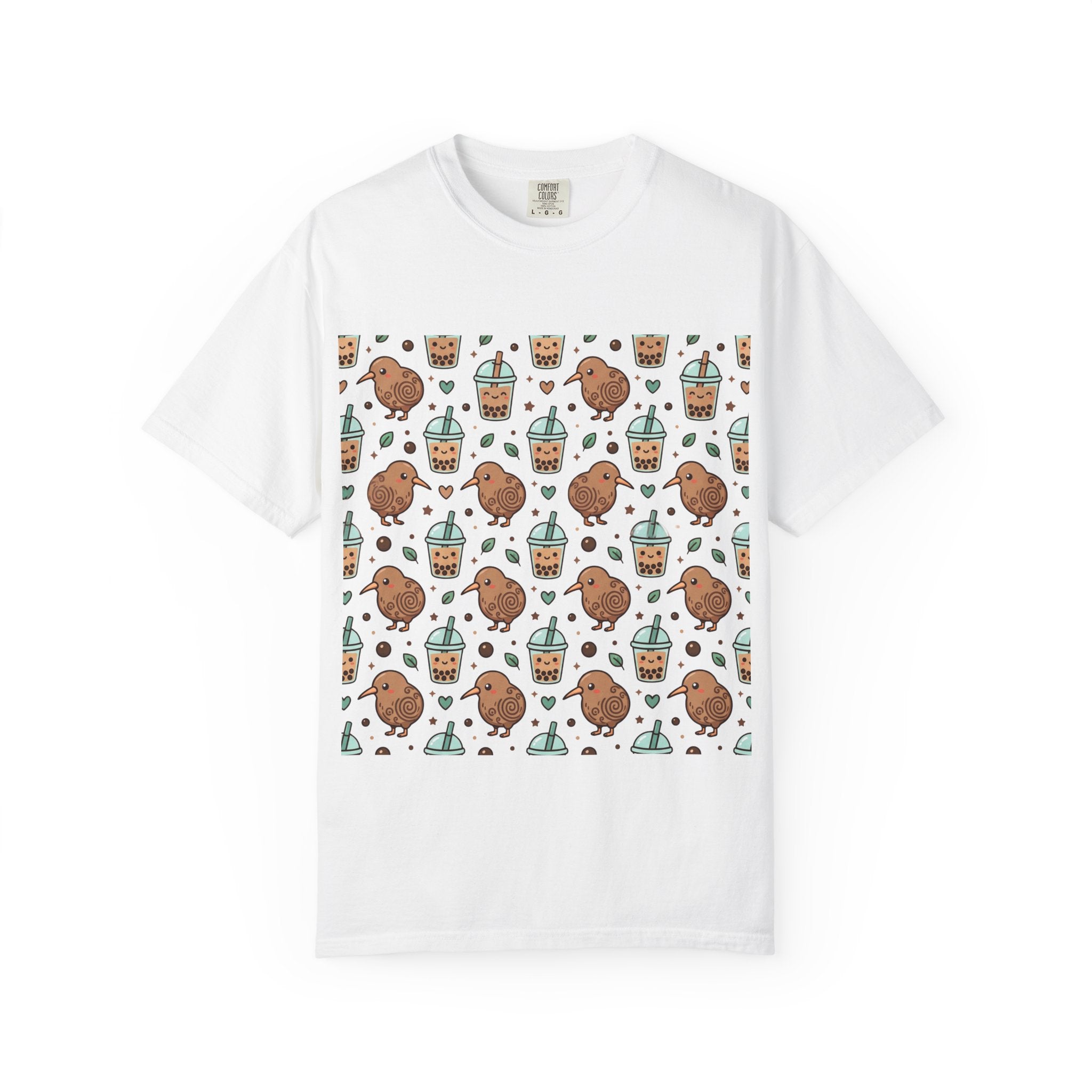 Kiwi & Boba Love + All-Over Print Tee