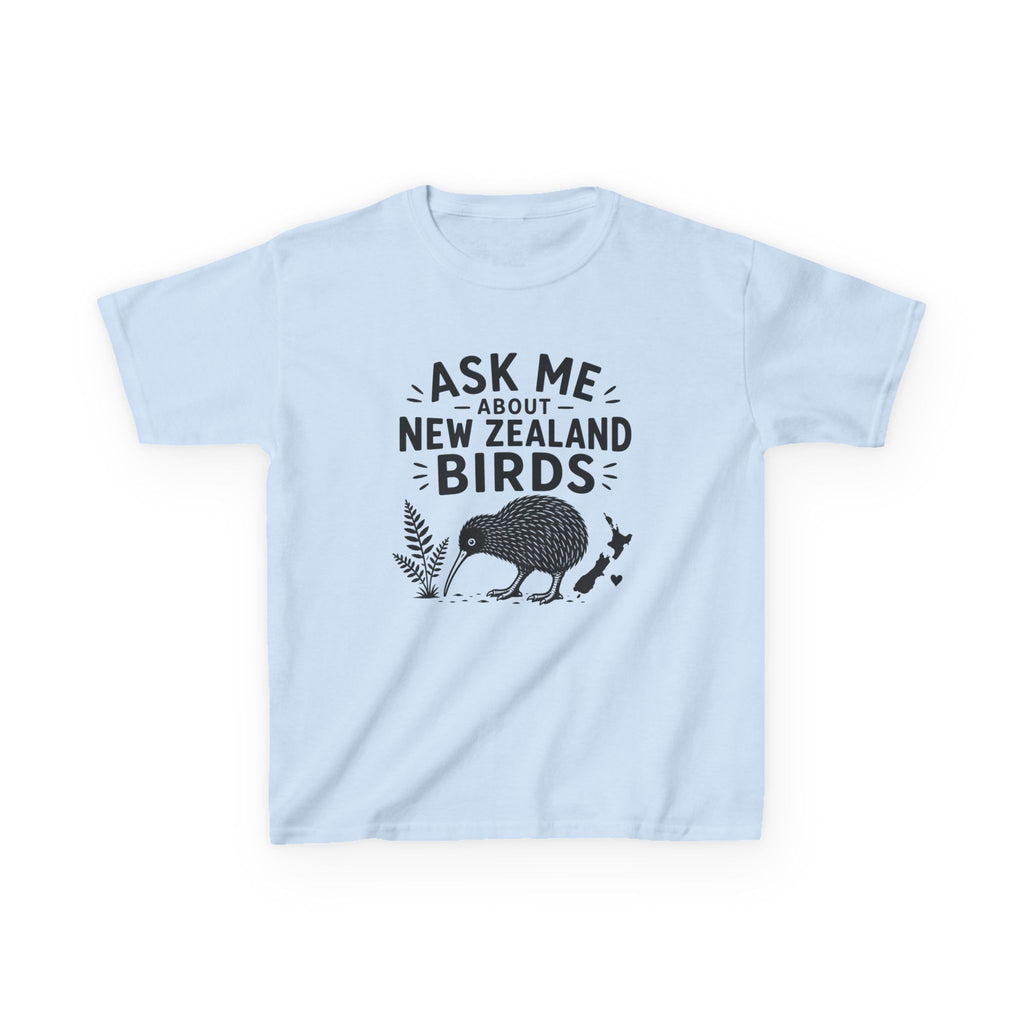 "Ask Me About New Zealand Birds" Kiwi Kids Graphic