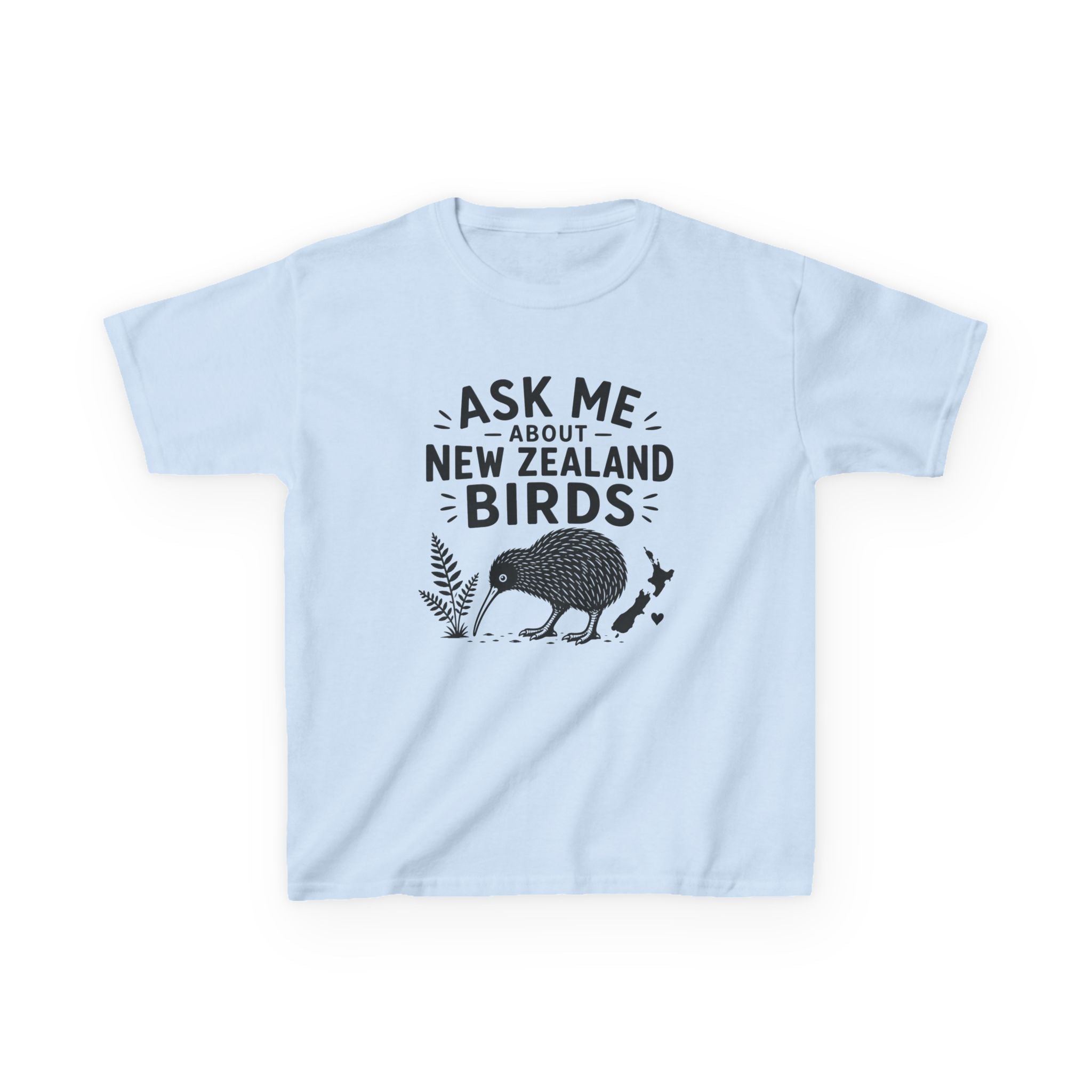 "Ask Me About New Zealand Birds" Kiwi Kids Graphic