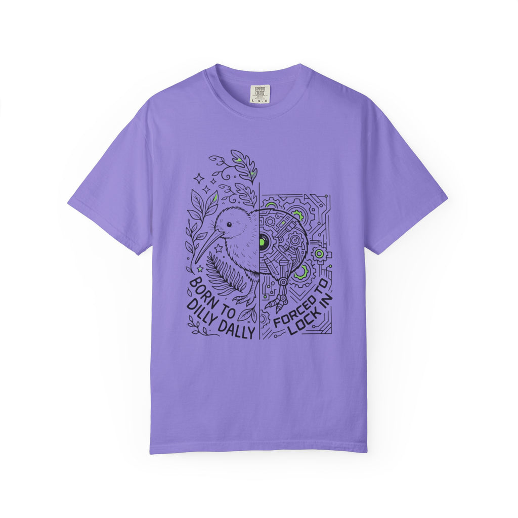 “Born to Dilly Dally, Forced to Lock In” Kiwi tee