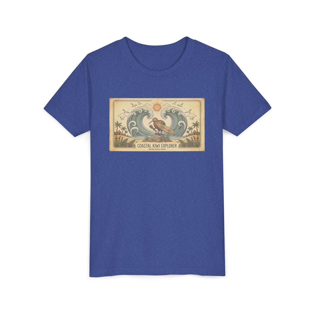 Youth Tee — Coastal Wave Explorer Graphic (Kids Surf Ocean T-Shirt)