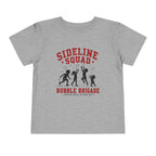 "Sideline Squad Bubble Brigade" Toddler Sports T‑Shirt