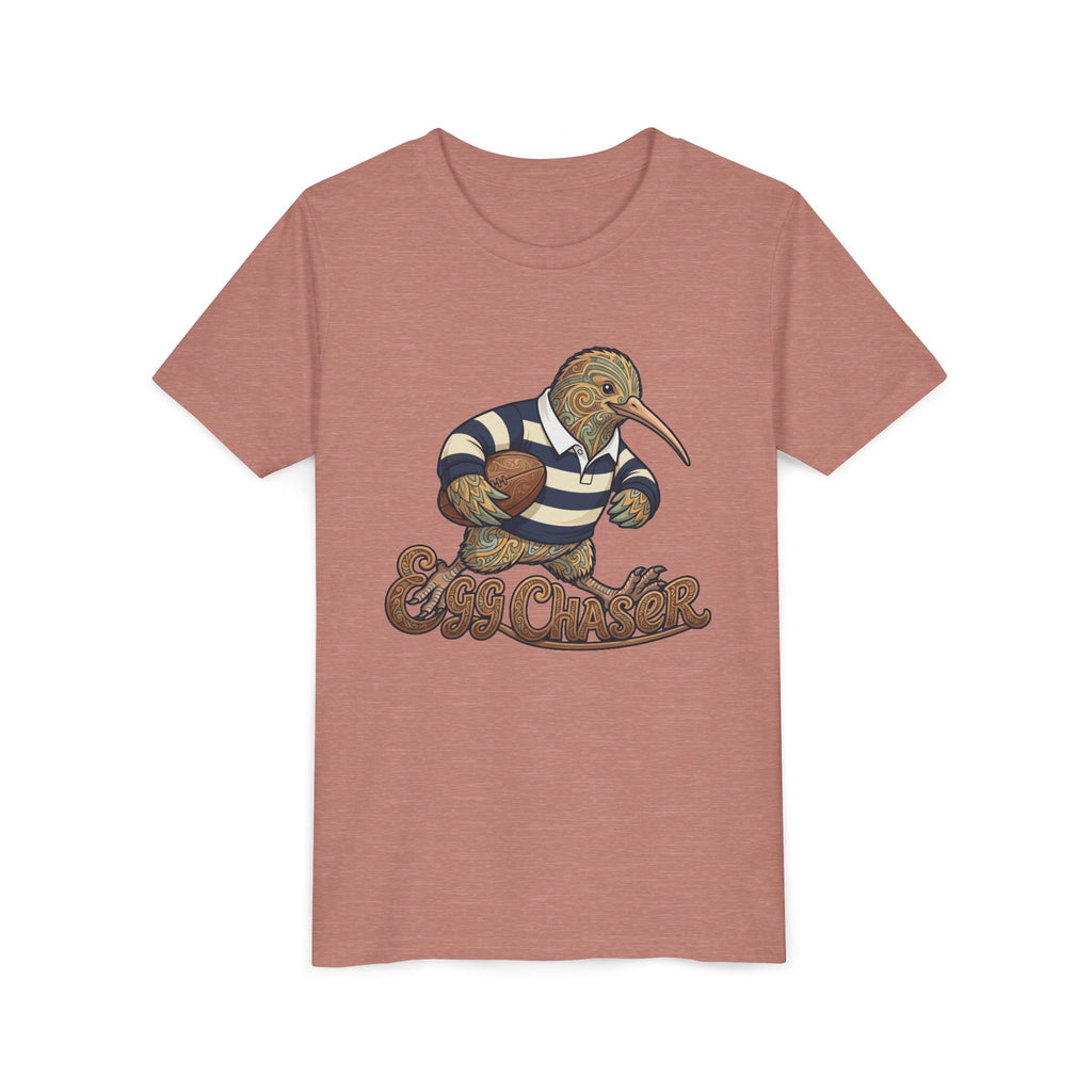 Kiwi Rugby Youth Tee — 'Egg Chaser' Vintage Sports Kids Shirt