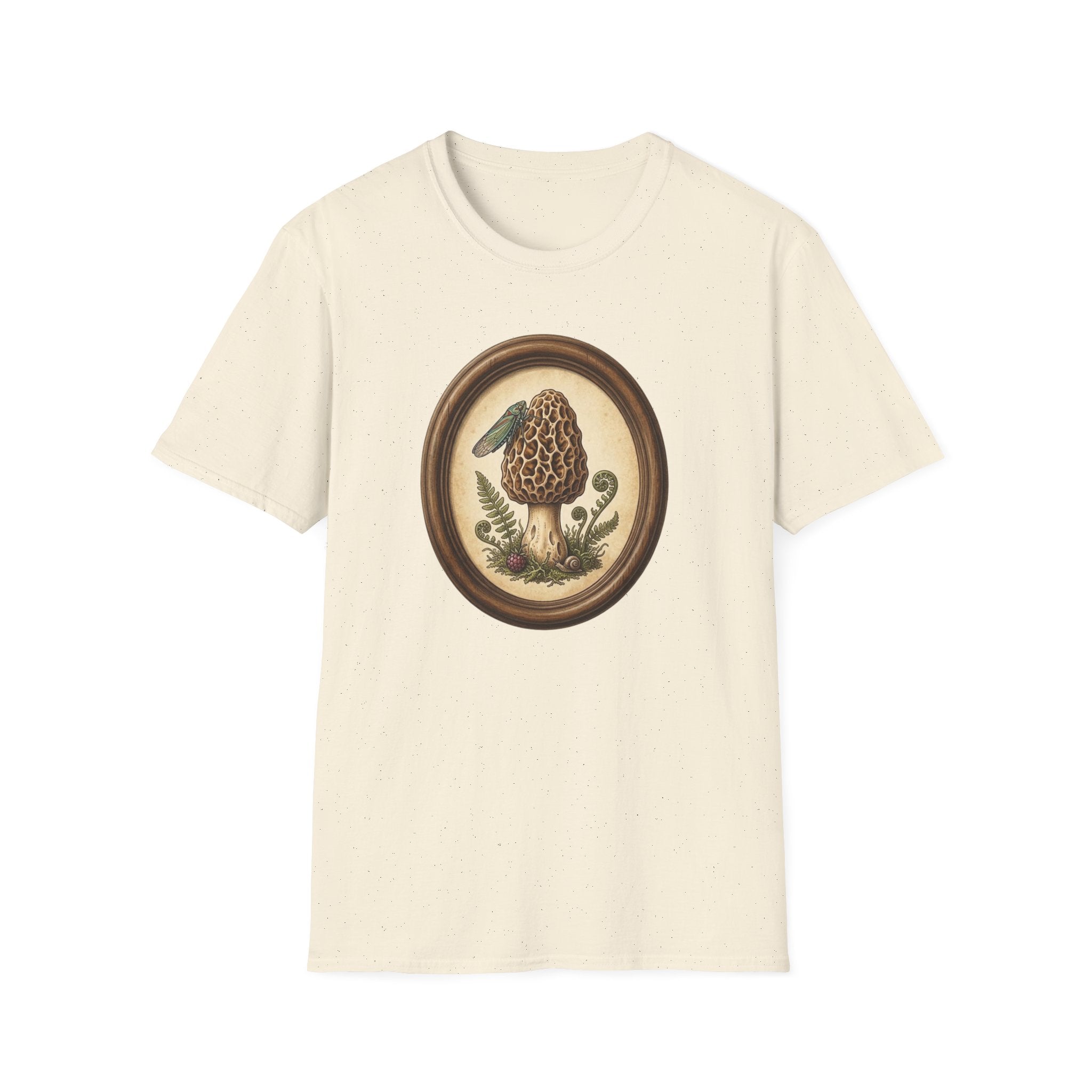 Morel Mushroom  — Vintage Botanical Fungi Art Tee