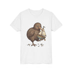 Youth T‑Shirt — Cute Kiwi Bird Holding Toy Sailboat Kids Tee