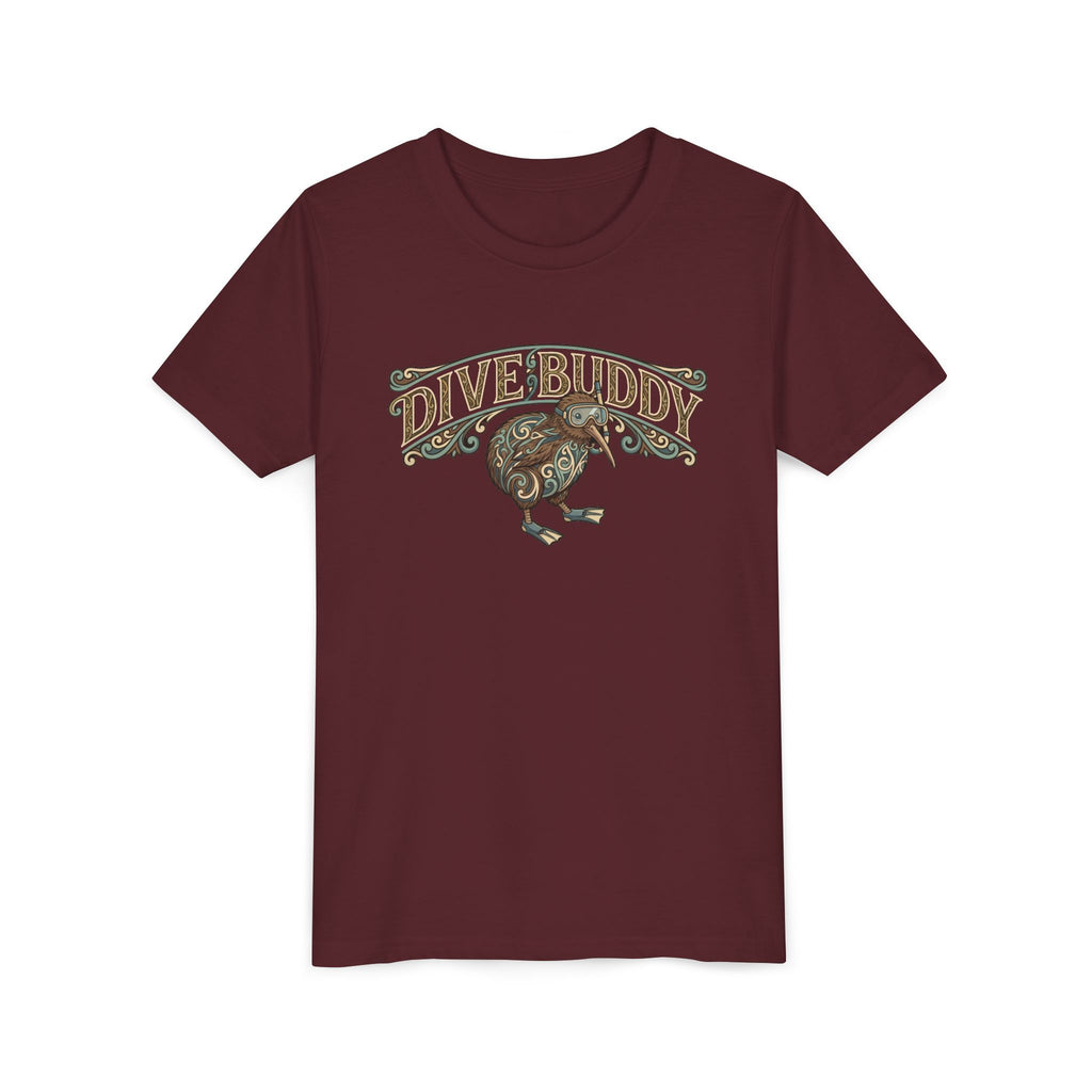 Youth Tee - "Dive Buddy" Kiwi Bird Graphic Kids T-Shirt