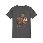 Youth T‑Shirt — Cute Kiwi Bird Holding Toy Sailboat Kids Tee