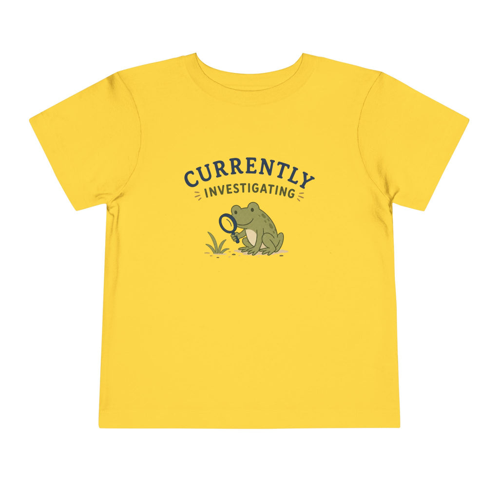 Currently Investigating Frog Toddler Tee