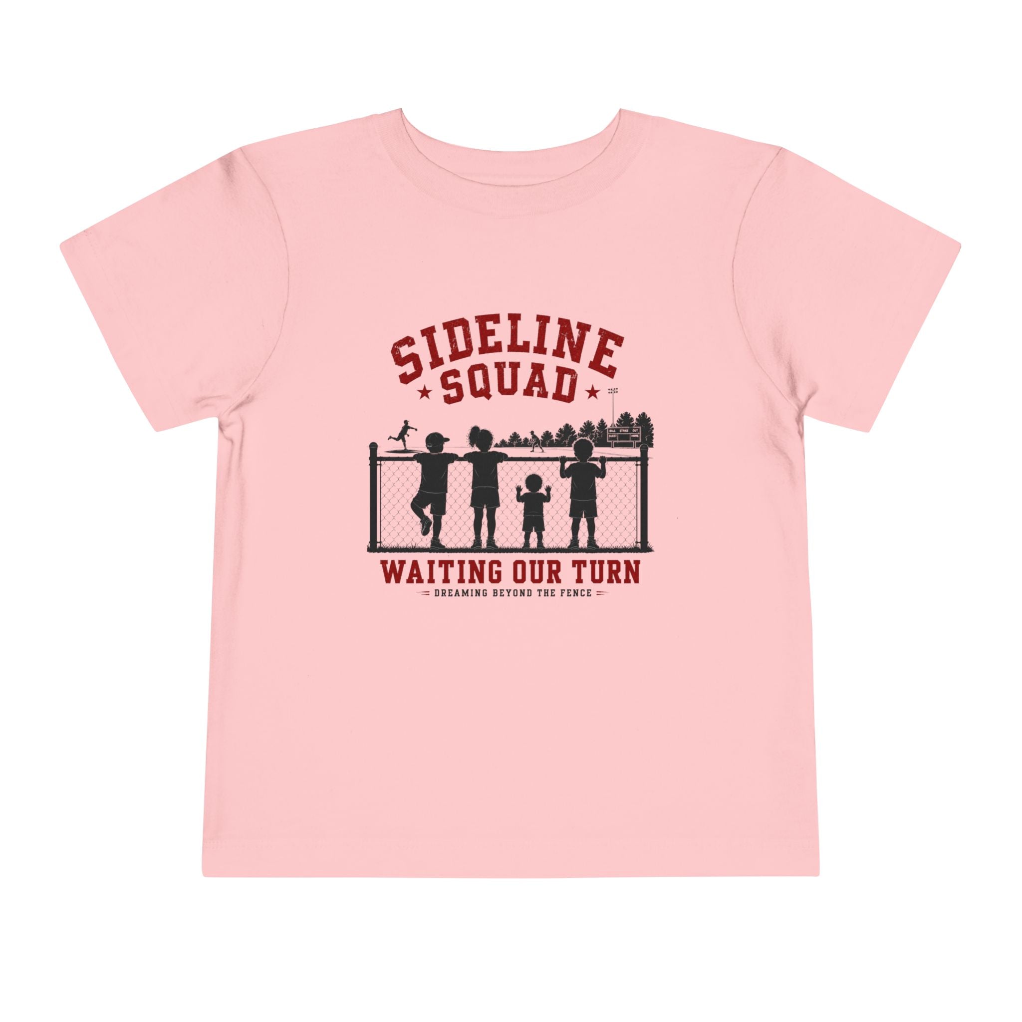 "Sideline Squad: Waiting Our Turn"Toddler Sports Shirt