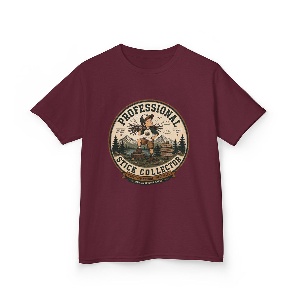 “Professional Stick Collector” Boy Camping Graphic