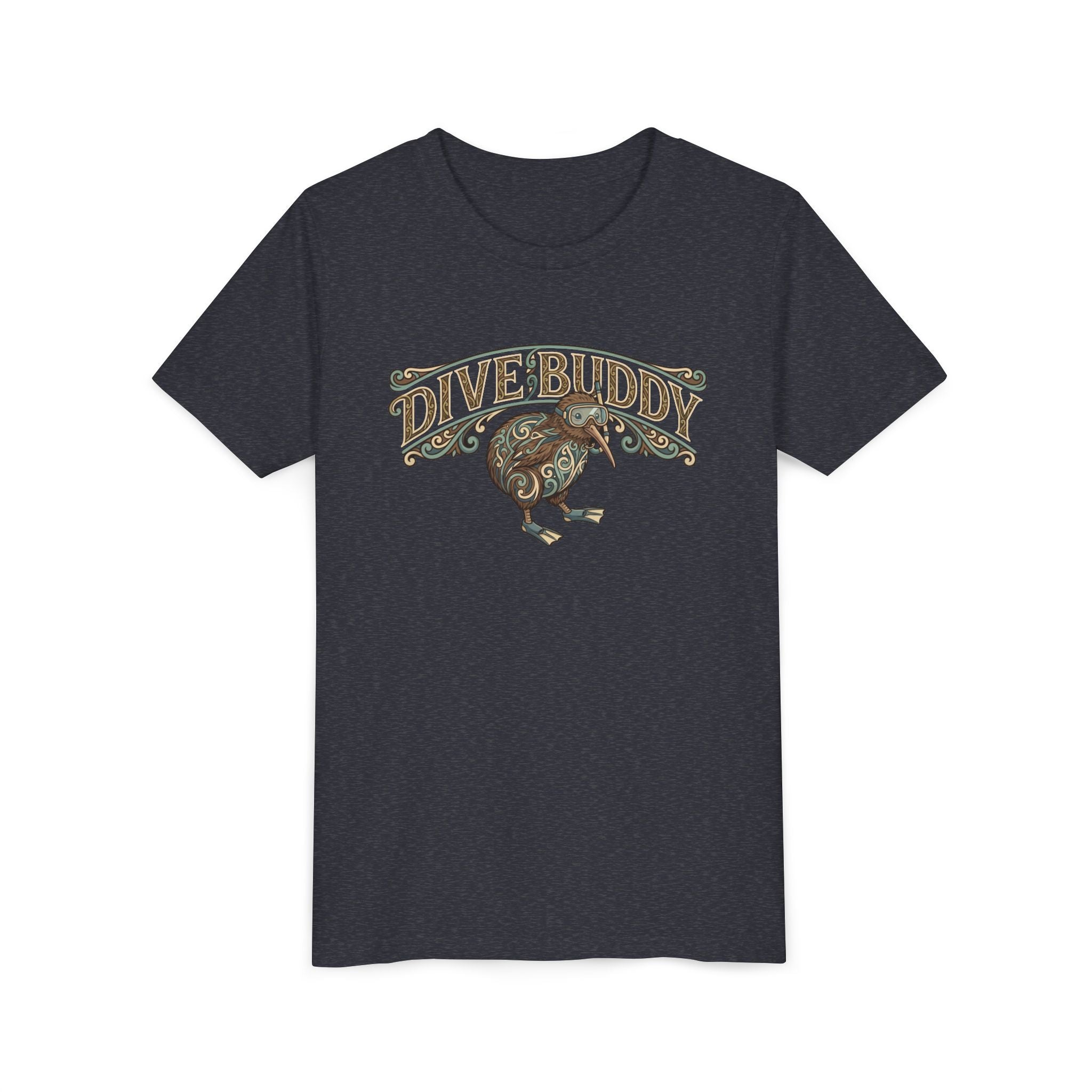 Youth Tee - "Dive Buddy" Kiwi Bird Graphic Kids T-Shirt