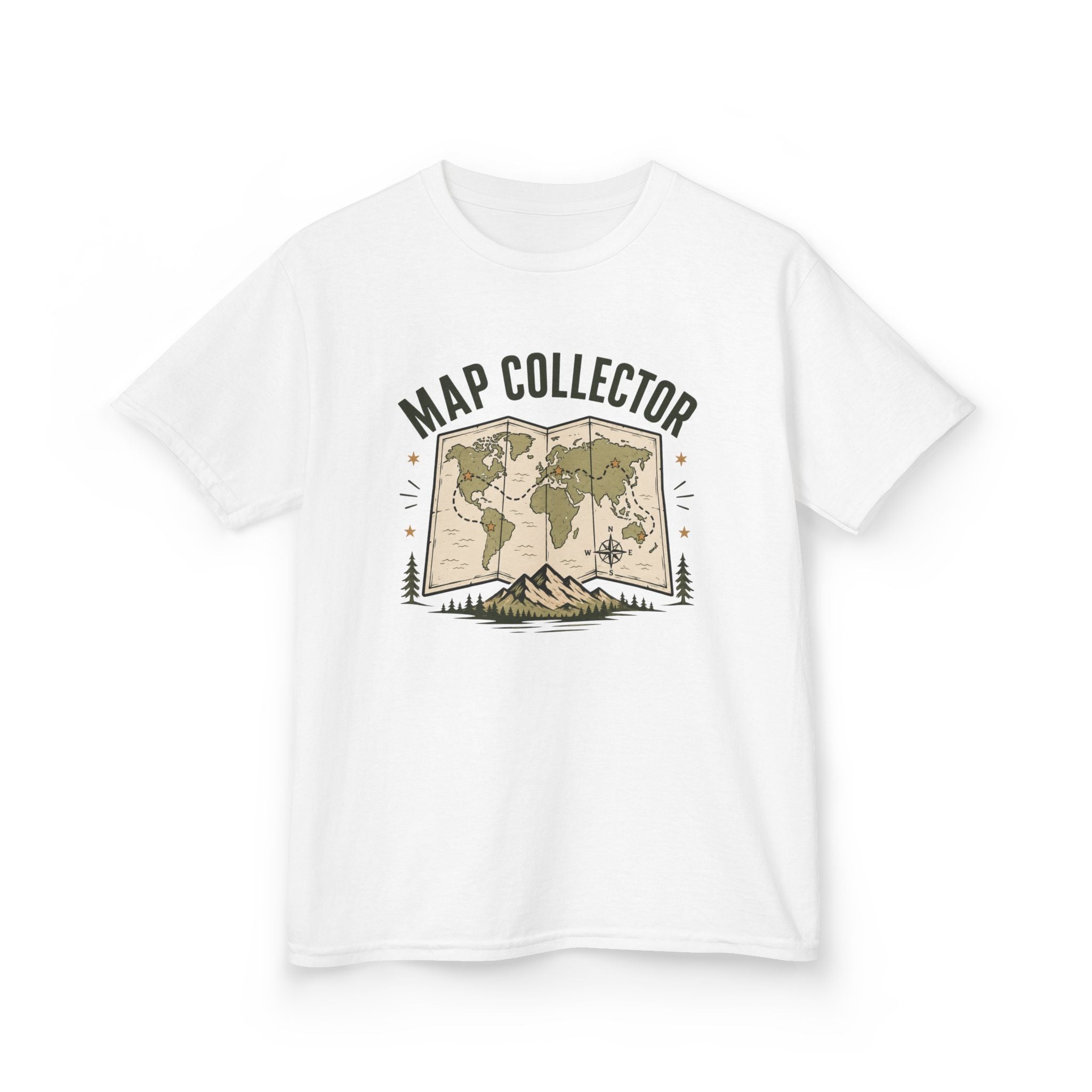 "Map Collector" World Map Adventure Tee