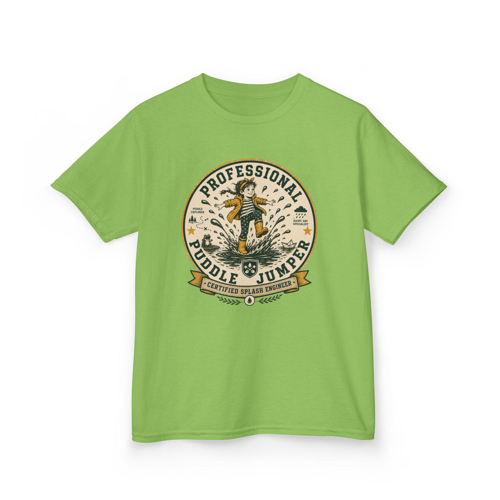 "Professional Puddle Jumper" Girls Rainy Day Tee