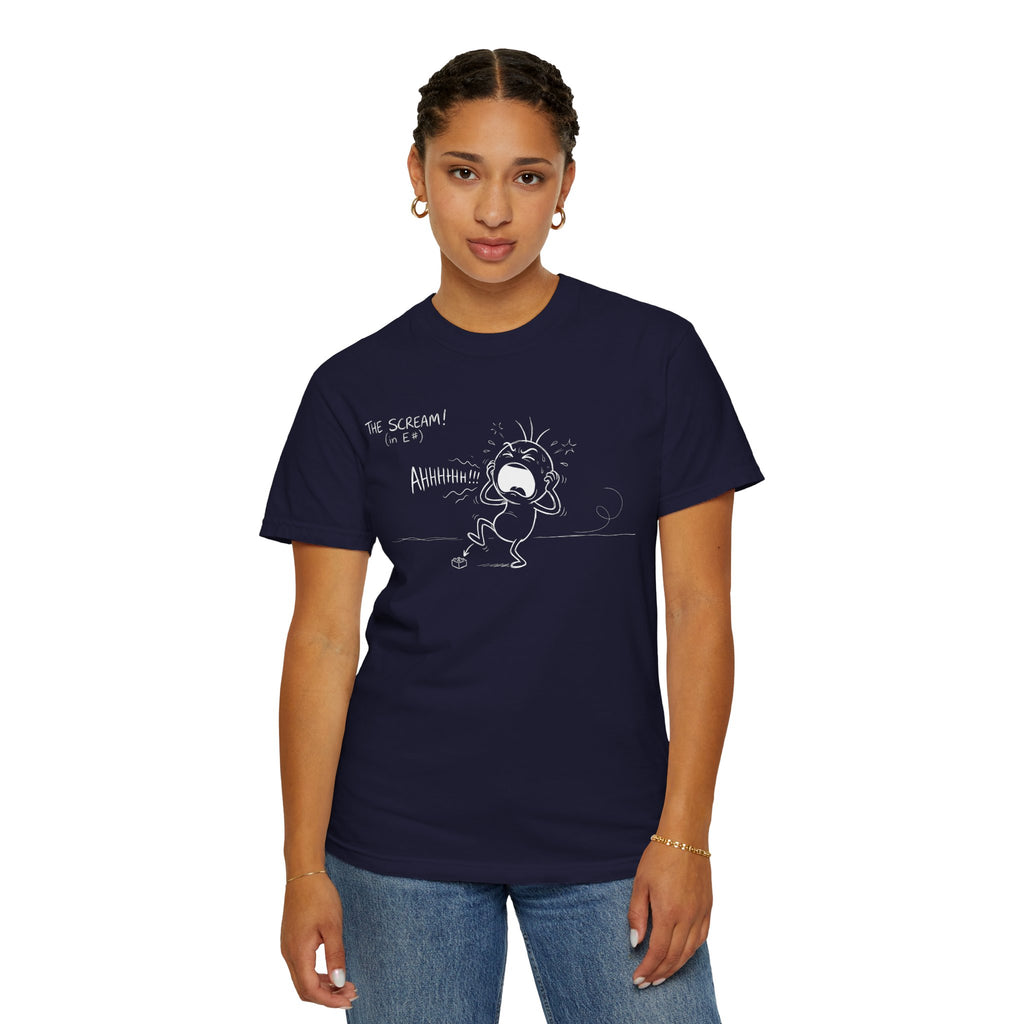 The Scream in E# - Funny Music Theory & Musician T-Shirt