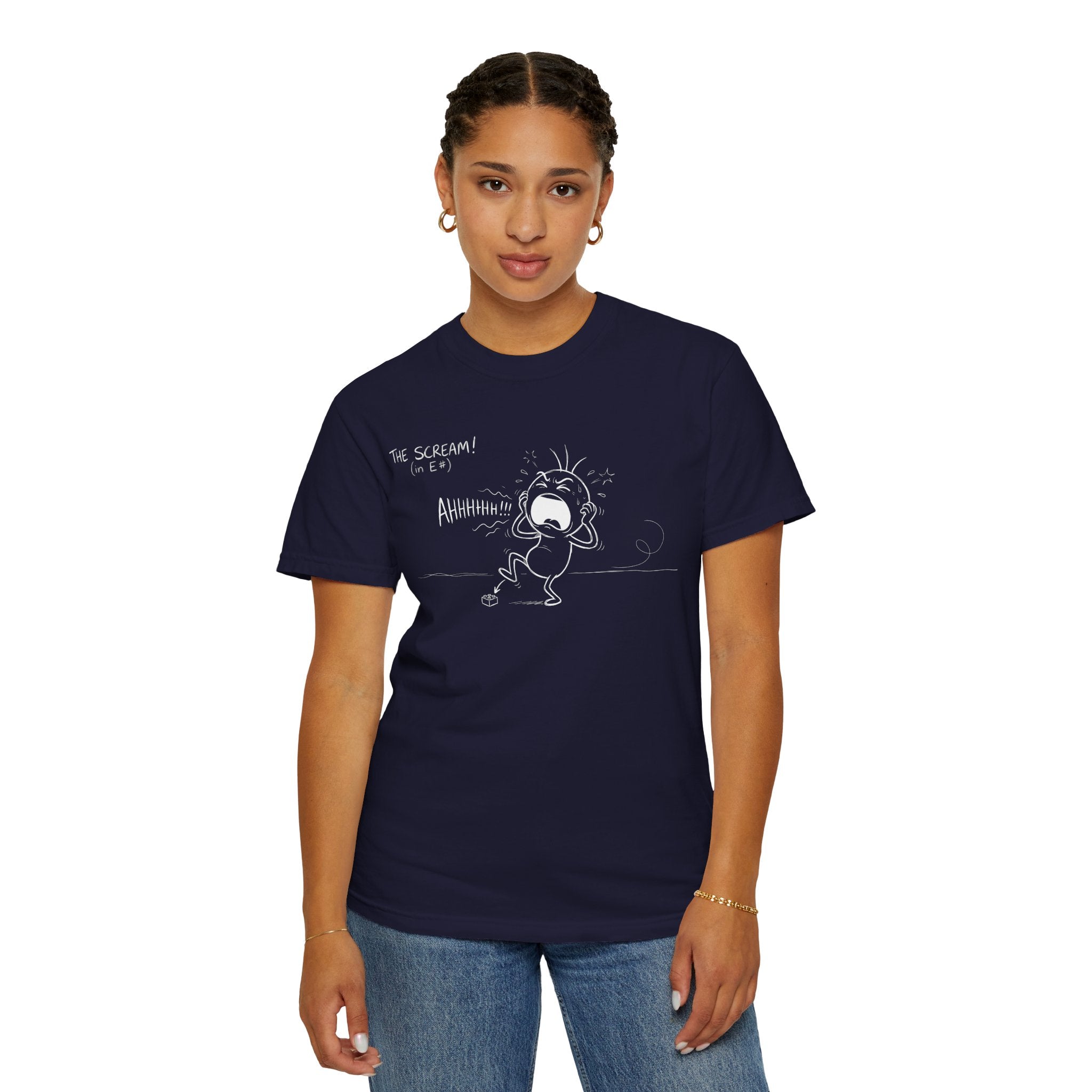 The Scream in E# - Funny Music Theory & Musician T-Shirt