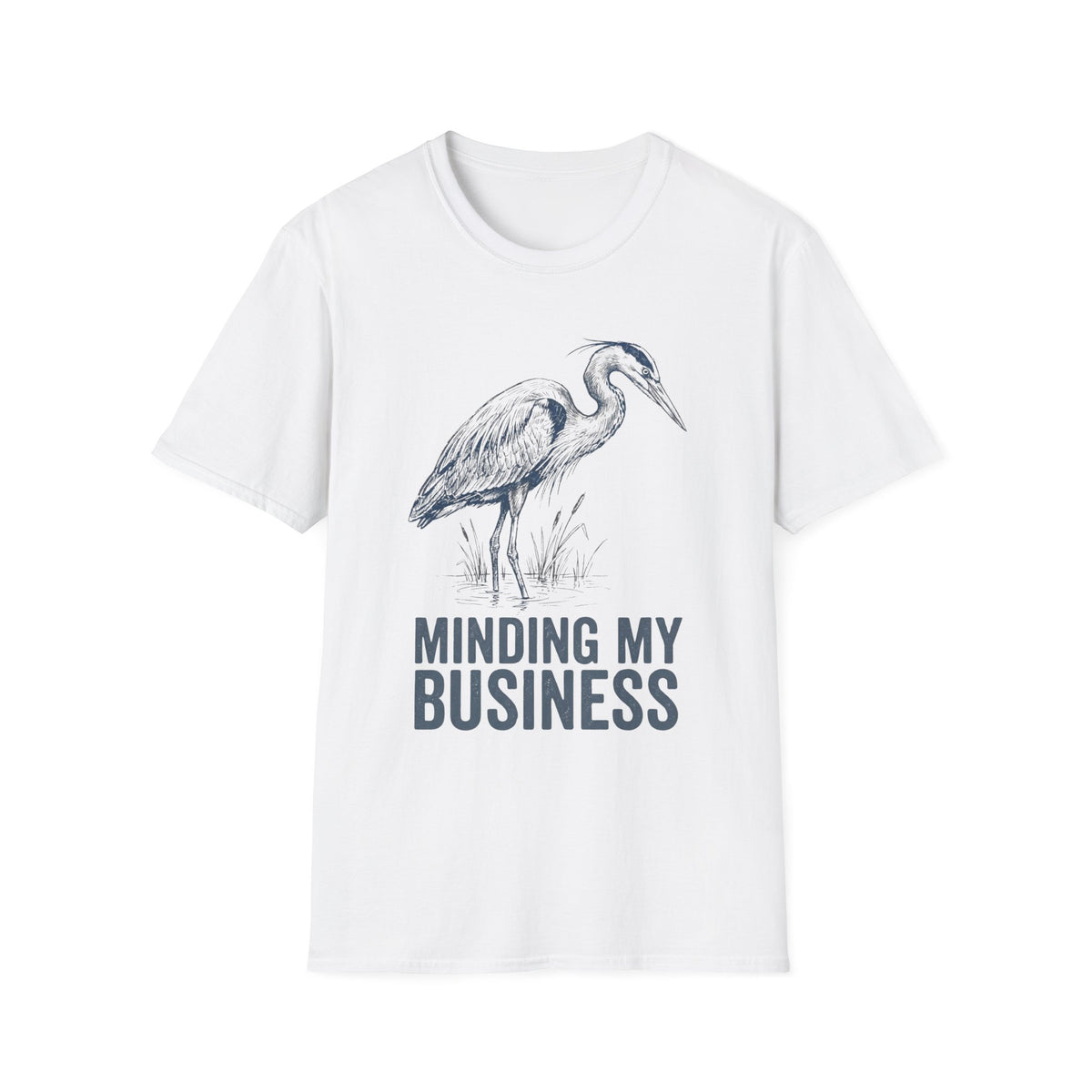 Heron 'Minding My Business' +Adult T