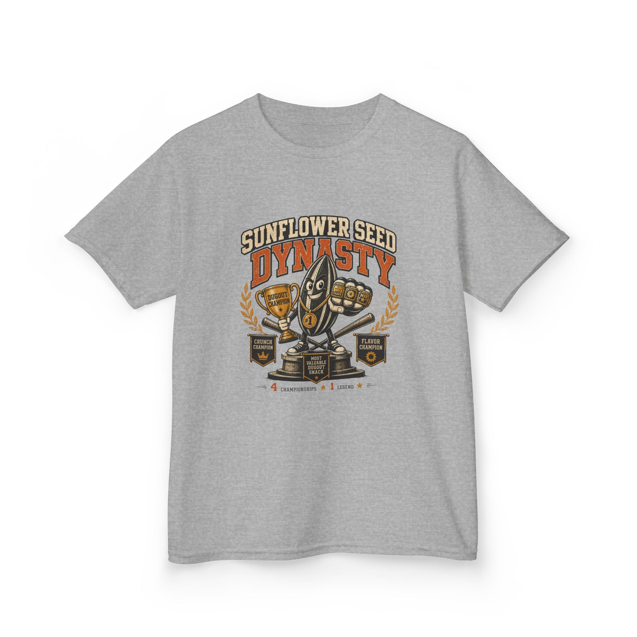 Sunflower Seed Dynasty Trophy Snack Team Tee