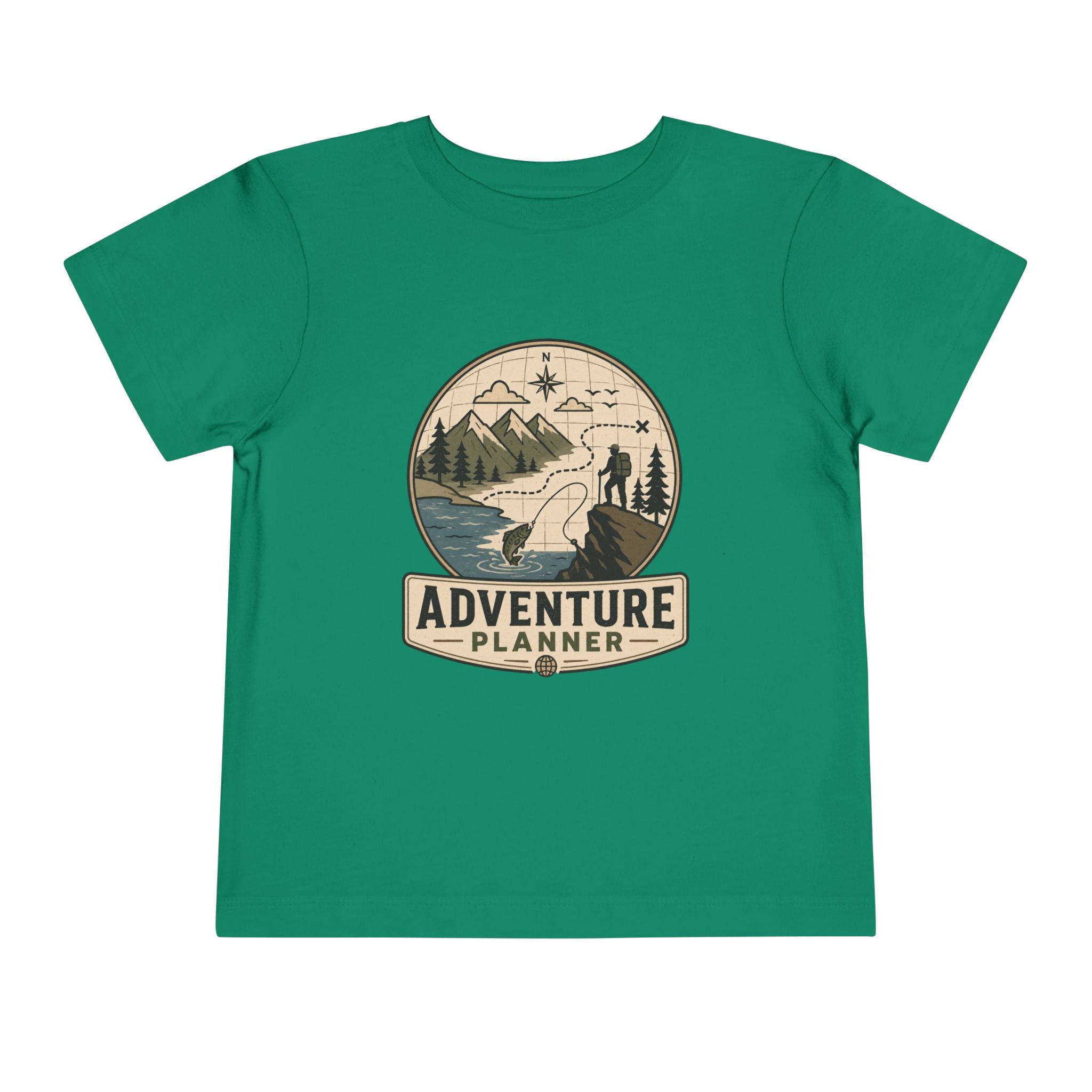 "Adventure Planner" Hiking Graphic Toddler Tee