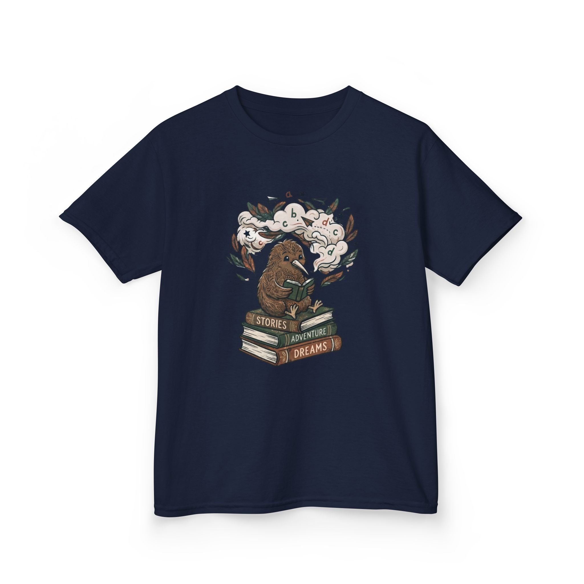 Kiwi Bird Reading Stories, Adventures, and Dreams