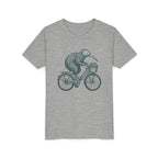 Kids Kiwi Bird Bicycle T‑Shirt – Cute Animal Cycling Graphic Tee for Children