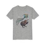 Kiwi Kite Kids Tee — Whimsical New Zealand Bird Graphic Youth Shirt